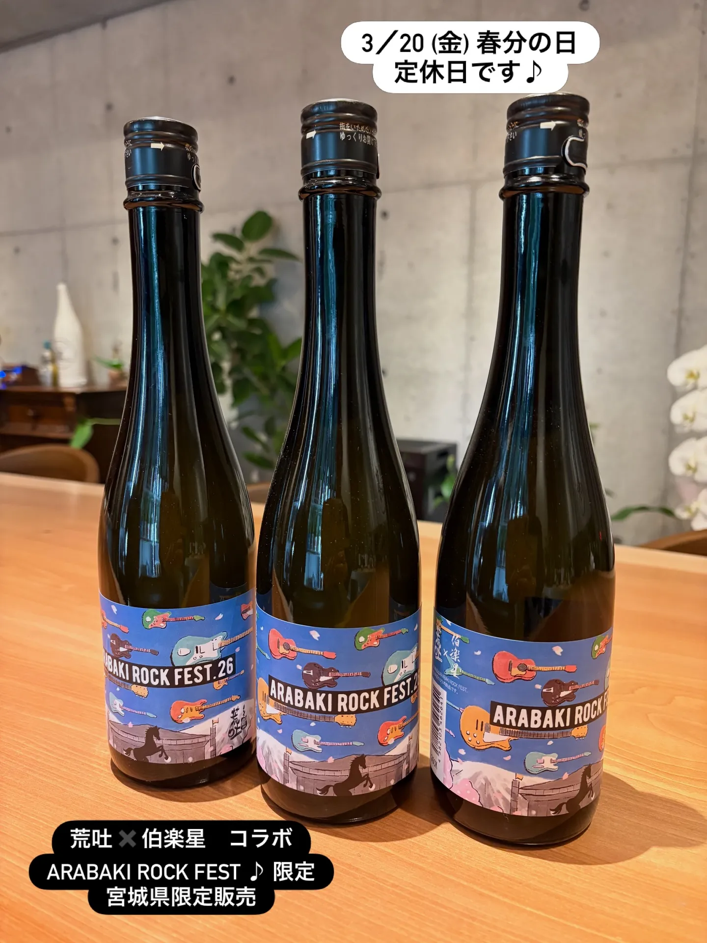 春分の日の今日は定休日です。